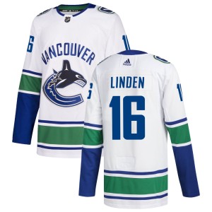 Men's Vancouver Canucks Trevor Linden Adidas Authentic zied Away Jersey - White