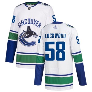 Men's Vancouver Canucks William Lockwood Adidas Authentic zied Away Jersey - White