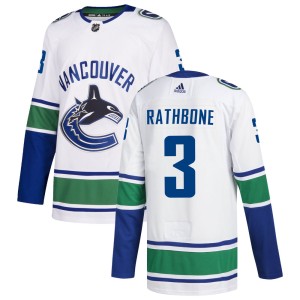 Men's Vancouver Canucks Jack Rathbone Adidas Authentic zied Away Jersey - White