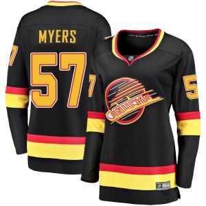 Women's Vancouver Canucks Tyler Myers Fanatics Branded Premier Breakaway 2019/20 Flying Skate Jersey - Black
