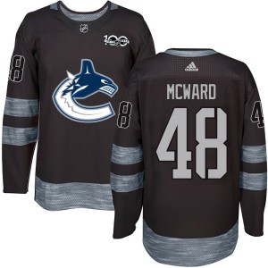 Men's Vancouver Canucks Cole McWard Authentic 1917-2017 100th Anniversary Jersey - Black