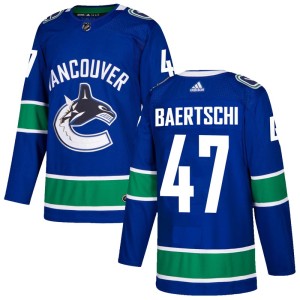 Youth Vancouver Canucks Sven Baertschi Adidas Authentic Home Jersey - Blue