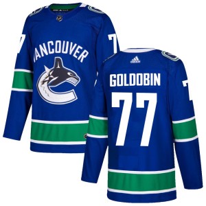 Youth Vancouver Canucks Nikolay Goldobin Adidas Authentic Home Jersey - Blue