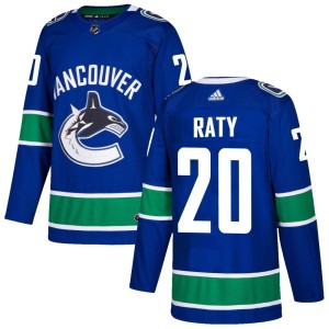 Youth Vancouver Canucks Aatu Raty Adidas Authentic Home Jersey - Blue