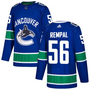 Youth Vancouver Canucks Sheldon Rempal Adidas Authentic Home Jersey - Blue