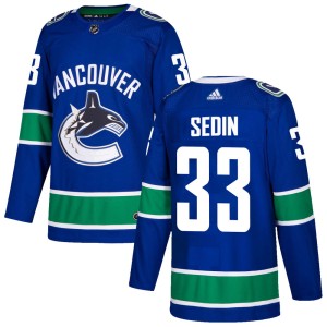 Youth Vancouver Canucks Henrik Sedin Adidas Authentic Home Jersey - Blue