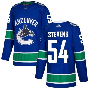 Youth Vancouver Canucks John Stevens Adidas Authentic Home Jersey - Blue