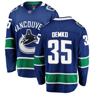 Youth Vancouver Canucks Thatcher Demko Fanatics Branded Breakaway Home Jersey - Blue