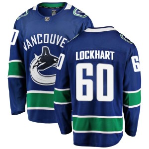Youth Vancouver Canucks Connor Lockhart Fanatics Branded Breakaway Home Jersey - Blue