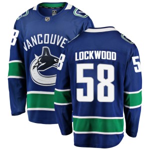 Youth Vancouver Canucks William Lockwood Fanatics Branded Breakaway Home Jersey - Blue