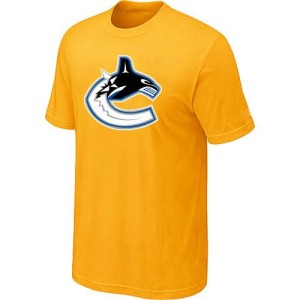 Men's Vancouver Canucks Big & Tall Logo T-Shirt - - Yellow