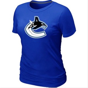 Women's Vancouver Canucks Big & Tall Logo T-Shirt - - Blue