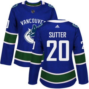 Women's Vancouver Canucks Brandon Sutter Adidas Authentic Home Jersey - Blue
