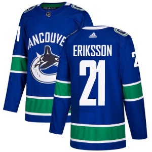 Youth Vancouver Canucks Loui Eriksson Adidas Authentic Home Jersey - Blue