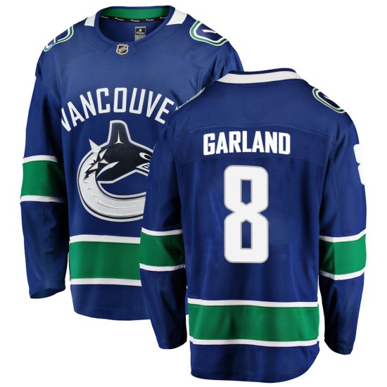 Men's Vancouver Canucks Conor Garland Fanatics Branded Breakaway Home Jersey - Blue